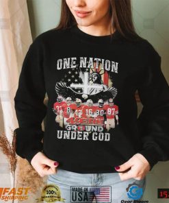 San Francisco 49ers T shirt One Nation 49ers Ground Under God Signatures Sweatshirt, Tank Top, Ladies Tee