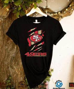 San Francisco 49ers T shirt San Francisco 49ers Scratch Nfl Long Sleeve, Ladies Tee