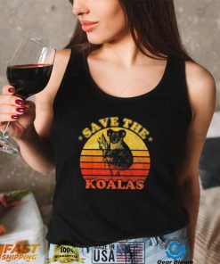 Save The Koalas Retro Sunset Shirt