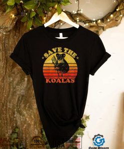 Save The Koalas Retro Sunset Shirt