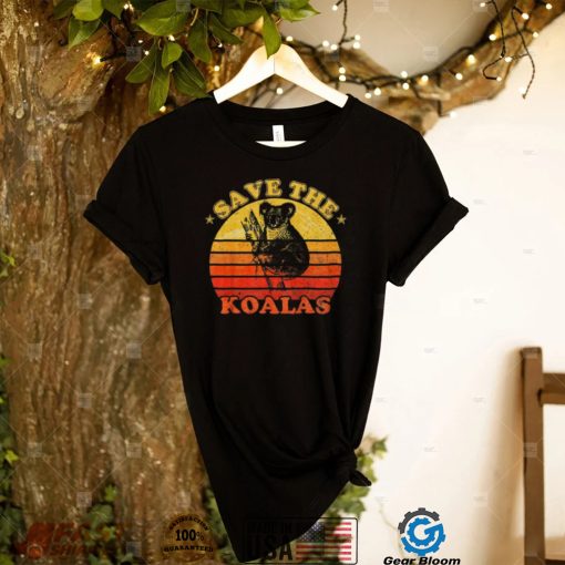 Save The Koalas Retro Sunset Shirt