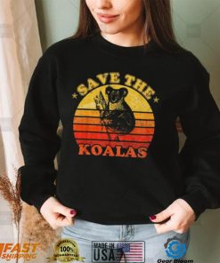 Save The Koalas Retro Sunset Shirt