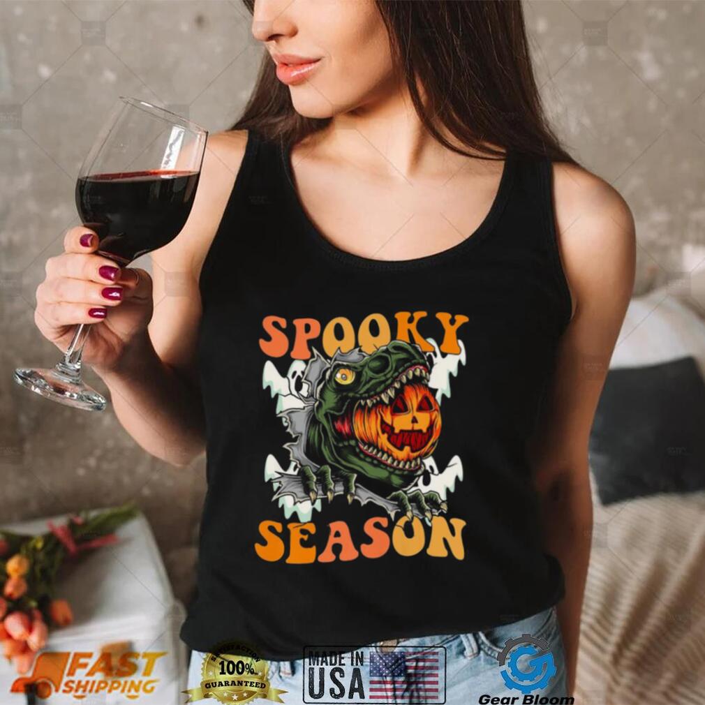 Scary Dinosaur Pumpkin Spooky Season Happy Halloween Shirt Scary Dinosaur Pumpkin Spooky Season Happy Halloween Shirt