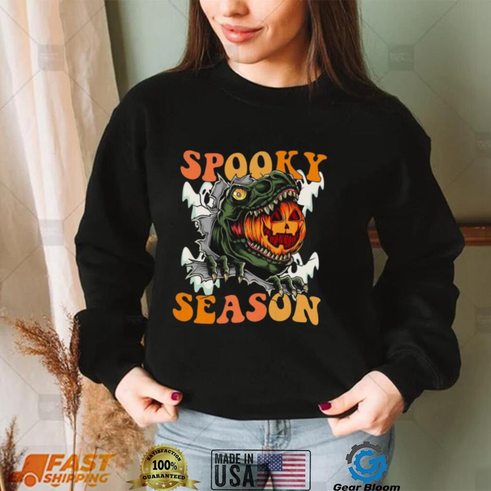Scary Dinosaur Pumpkin Spooky Season Happy Halloween Shirt Scary Dinosaur Pumpkin Spooky Season Happy Halloween Shirt