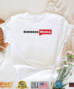 Simmons Media logo shirt