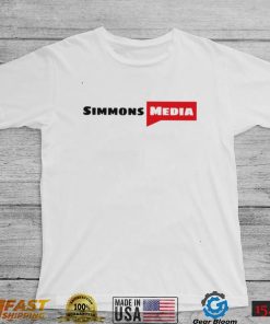 Simmons Media logo shirt