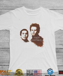 Simon and Garfunkel faces slim shirt