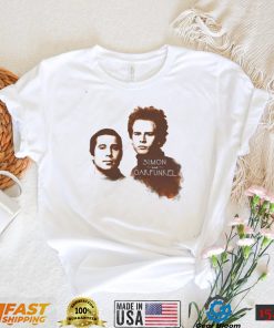 Simon and Garfunkel faces slim shirt