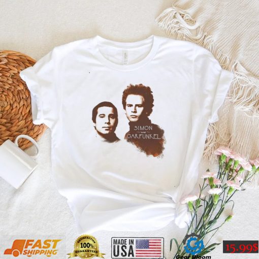 Simon and Garfunkel faces slim shirt