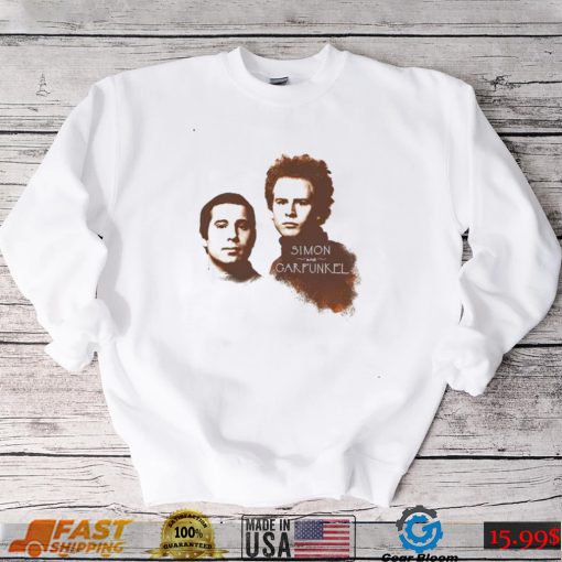 Simon and Garfunkel faces slim shirt