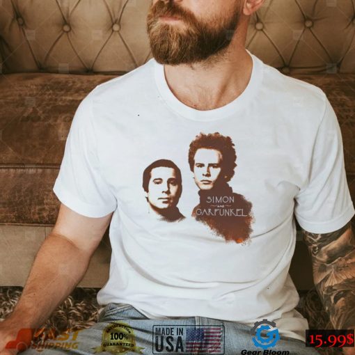 Simon and Garfunkel faces slim shirt