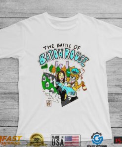 Sinkorswimwear The Battle Of Baton Rouge Jaguar Girl And Car T Shirt