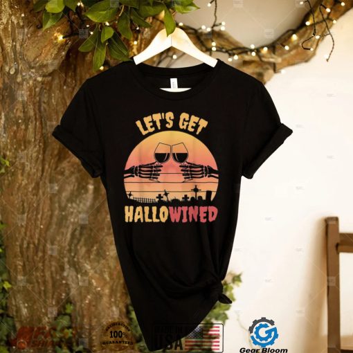 Skeleton Hands Wine Halloween Shirt