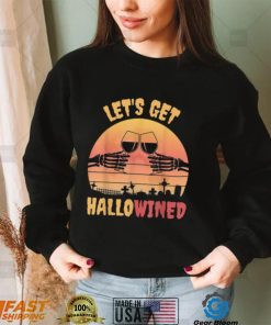 Skeleton Hands Wine Halloween Shirt