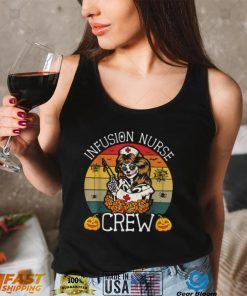 Skeleton Infusion Nurse Crew Halloween Shirt