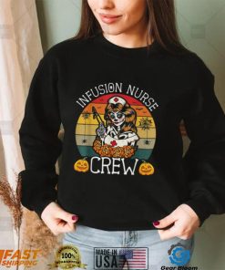 Skeleton Infusion Nurse Crew Halloween Shirt