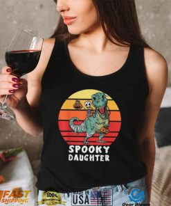 Skeleton Pumpkin Riding Mummy Dinosaur T rex Halloween Shirt