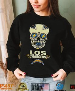 Skull Los Chargers T Shirt
