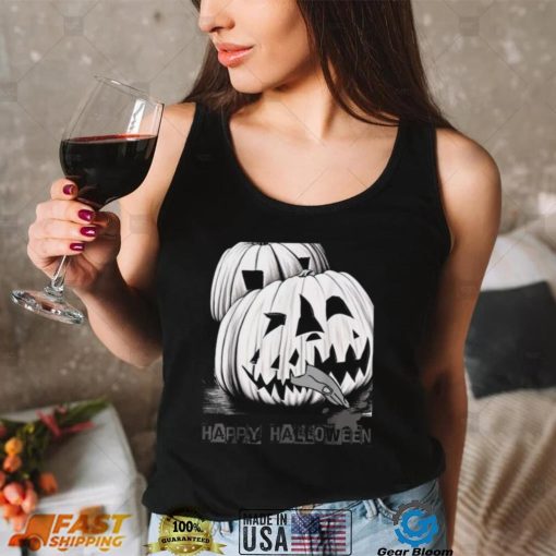 Smilemoretees Evil Pumpkin Eating Hand Halloween Shirt