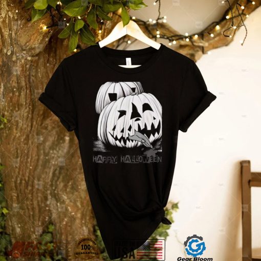 Smilemoretees Evil Pumpkin Eating Hand Halloween Shirt