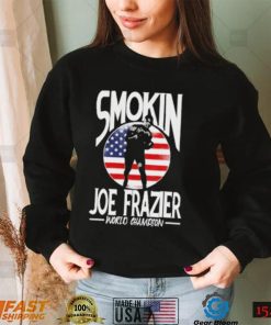 Smokin Joe Frazier world champion boxing and American flag t shirt