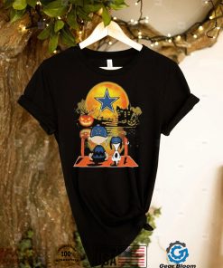 Snoopy And Charlie Brown Pumpkin Dallas Cowboys Watching Halloween Shirt