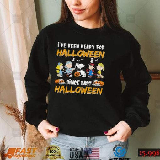 Snoopy And Peanuts Friends Love Been Ready For Halloween Since Last Charlie Brown Halloween Shirt