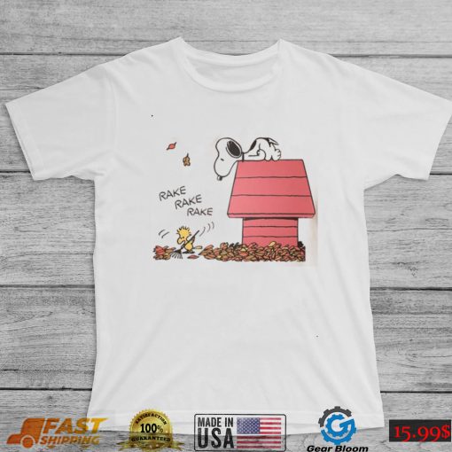 Snoopy Dog Autumn Maples T Shirt