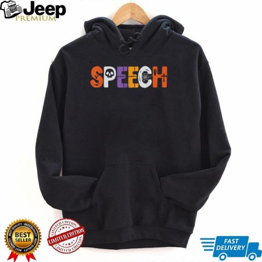 Speech Teacher Speech Therapy Halloween Outfit Costume SLP T Shirt