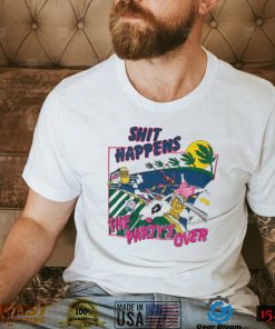 Spuds Mackenzie shit happens The Party’s over vintage shirt