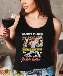 St Louis Cardinals Albert Pujols 700 Career Homeruns signature 2022 shirt