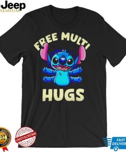 Stitch free multi hugs shirt
