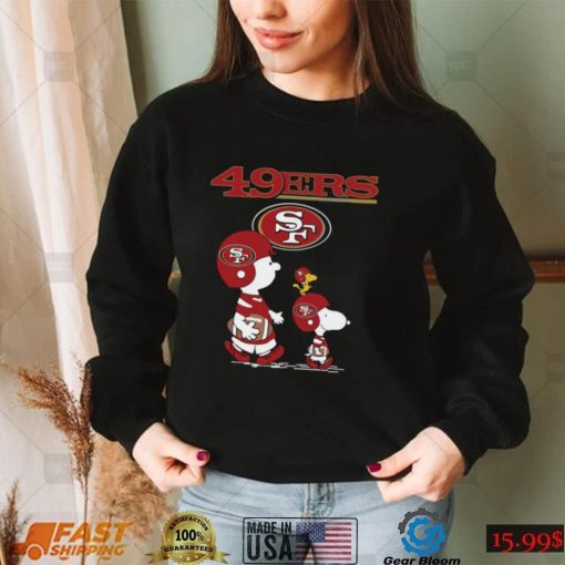 Super Bowl San Francisco 49ers T shirt Snoopy The Peanuts San Francisco 49ers