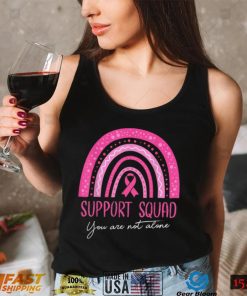 Support Squad Pink Warrior Breast Cancer Awareness Women T Shirt