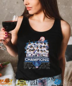 Team Baseball Los Angeles Dodgers 2022 National League West Division Champions Signatures shirt