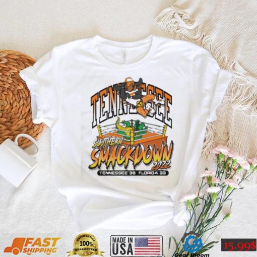 Tennessee comfort colors Florida southern smackdown 2022 Tennessee 38 Florio 33 dog and crocodile t shirt