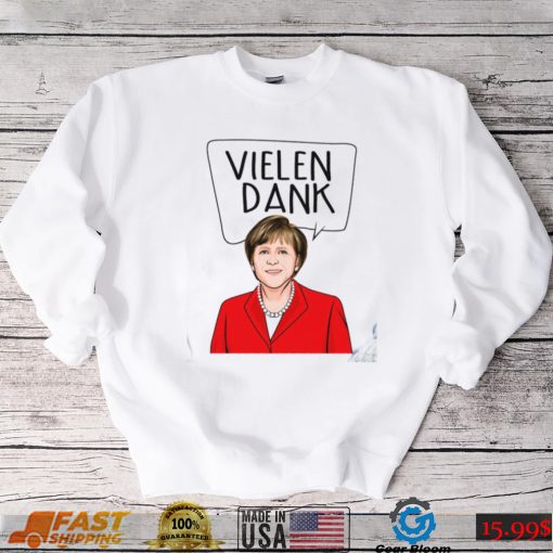 Thank You Vielen Dank Angela Merkel German Political Unisex T Shirt