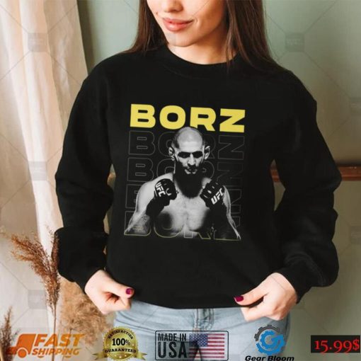 The Borz Khamzat Chimaev T shirt Long Sleeve, Ladies Tee