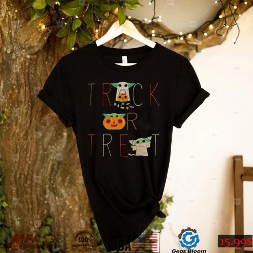 The Mandalorian Grogu Trick or Treat Star Wars Halloween Costumes T Shirt