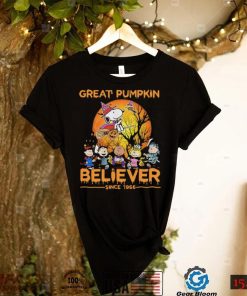 The Peanuts Snoopy Great Pumpkin Believer Since 1966 Charlie Brown Halloween Shirt