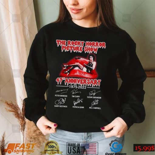 The Rocky Horror Picture Show 47Th Anniversary 1975 2022 Shirt Cast Signature