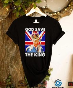 The Royal Family King Charles III God save the King United Kingdom flag shirt