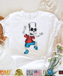 The Simpsons Bart skeleton Treehouse of Horror Halloween art shirt