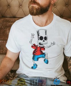 The Simpsons Bart skeleton Treehouse of Horror Halloween art shirt