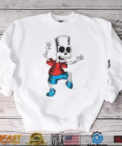 The Simpsons Bart skeleton Treehouse of Horror Halloween art shirt