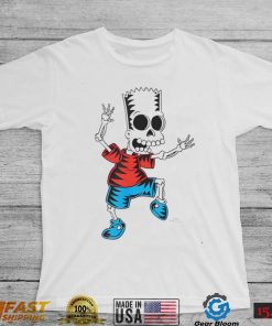 The Simpsons Bart skeleton Treehouse of Horror Halloween art shirt