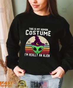 This Is My Human Costume Alien Halloween Shirt