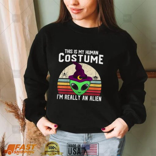 This Is My Human Costume Alien Halloween Shirt