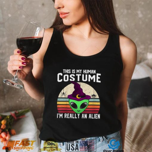 This Is My Human Costume Alien Halloween Shirt