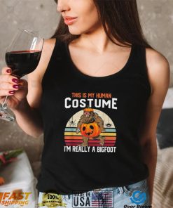 This Is My Human Costume Bigfoot Halloween Shirt